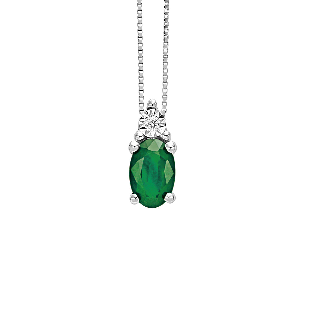 BLISS - Collana Smeraldo e Diamante