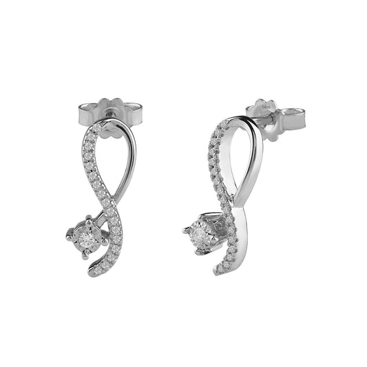 Bliss - Gold and Diamond Earrings 20081301
