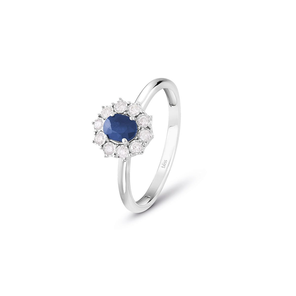 BLISS - Anello con Zaffiro e Diamanti CHARLESTON