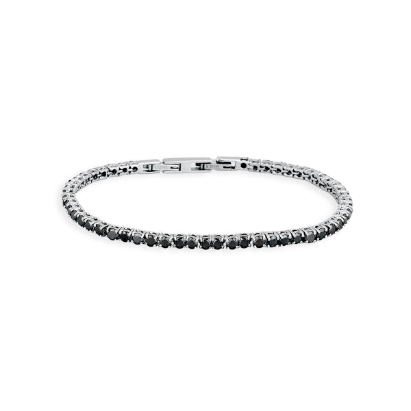 2JEWELS - Bracciale Tennis Nero