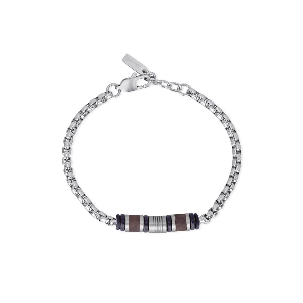 2JEWELS - Bracciale Acciaio e Legno