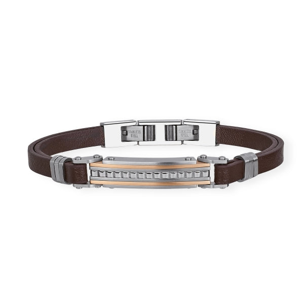 2JEWELS - Bracciale Acciaio e Pelle