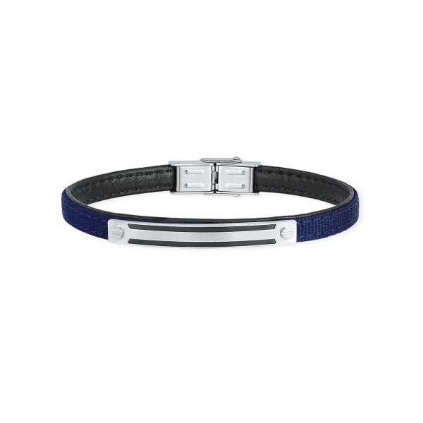 2JEWELS - Bracciale Acciaio e Tessuto