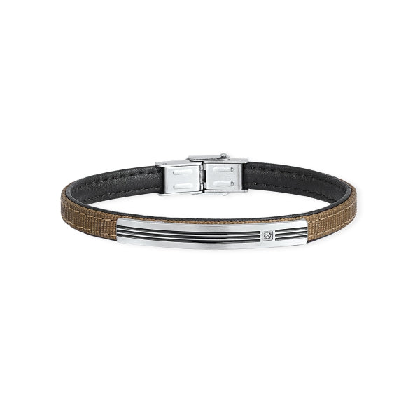 2JEWELS - Bracciale Acciaio e Pelle