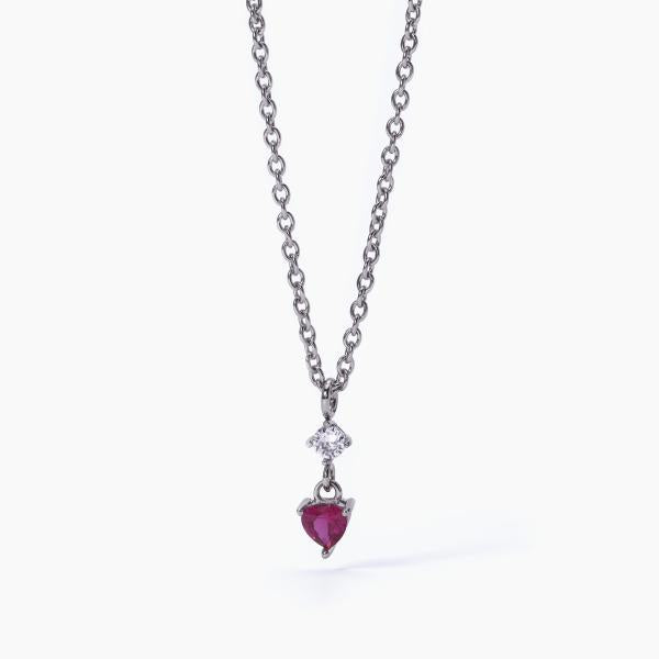 2JEWELS - Collana con Rubino Sintetico