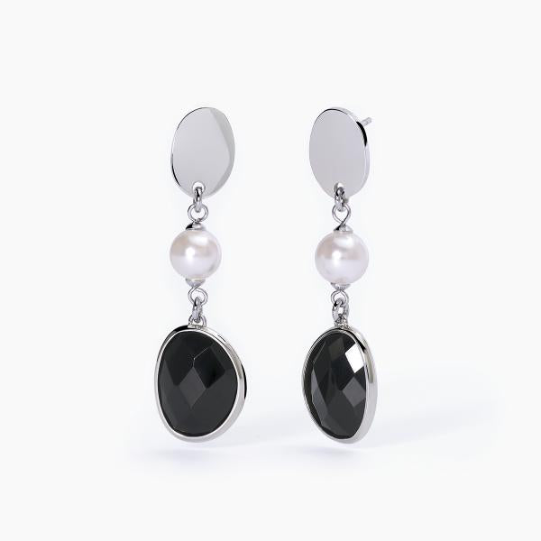2JEWELS - Orecchini con Shell Pearl e Colour Glass