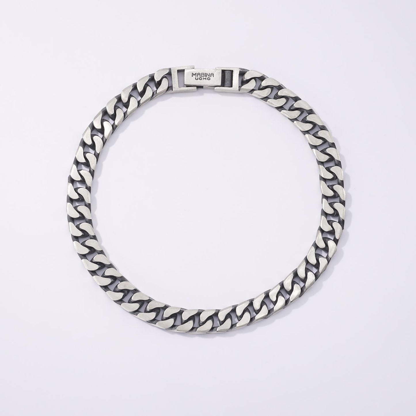 MABINA UOMO - Bracciale Uomo Groumette Argento