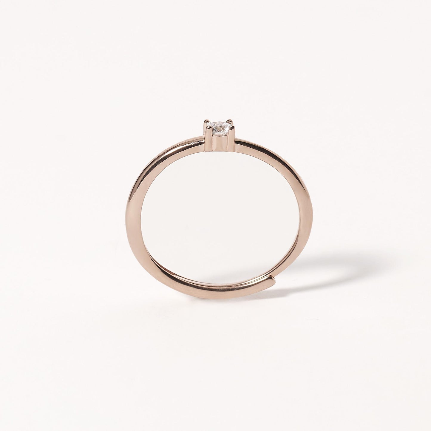 MABINA - Anello Solitario Rose