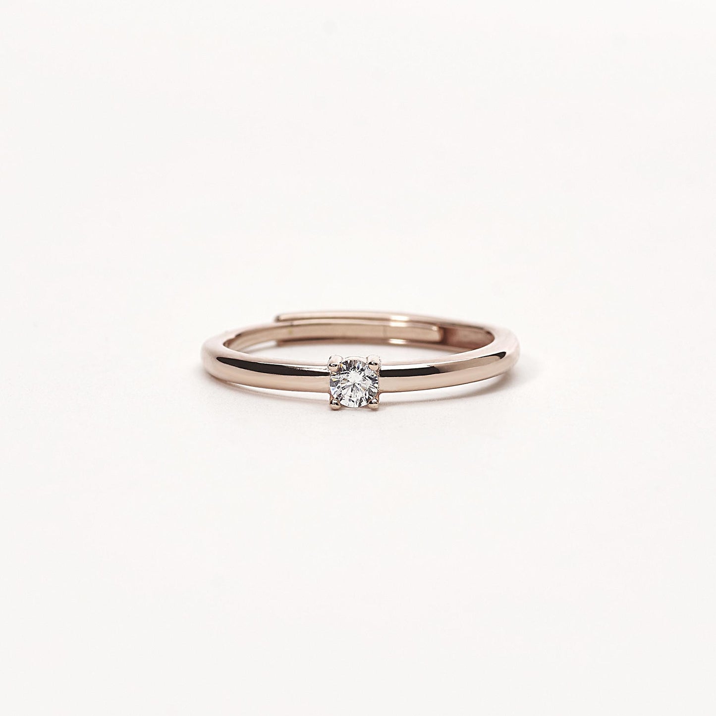MABINA - Anello Solitario Rose