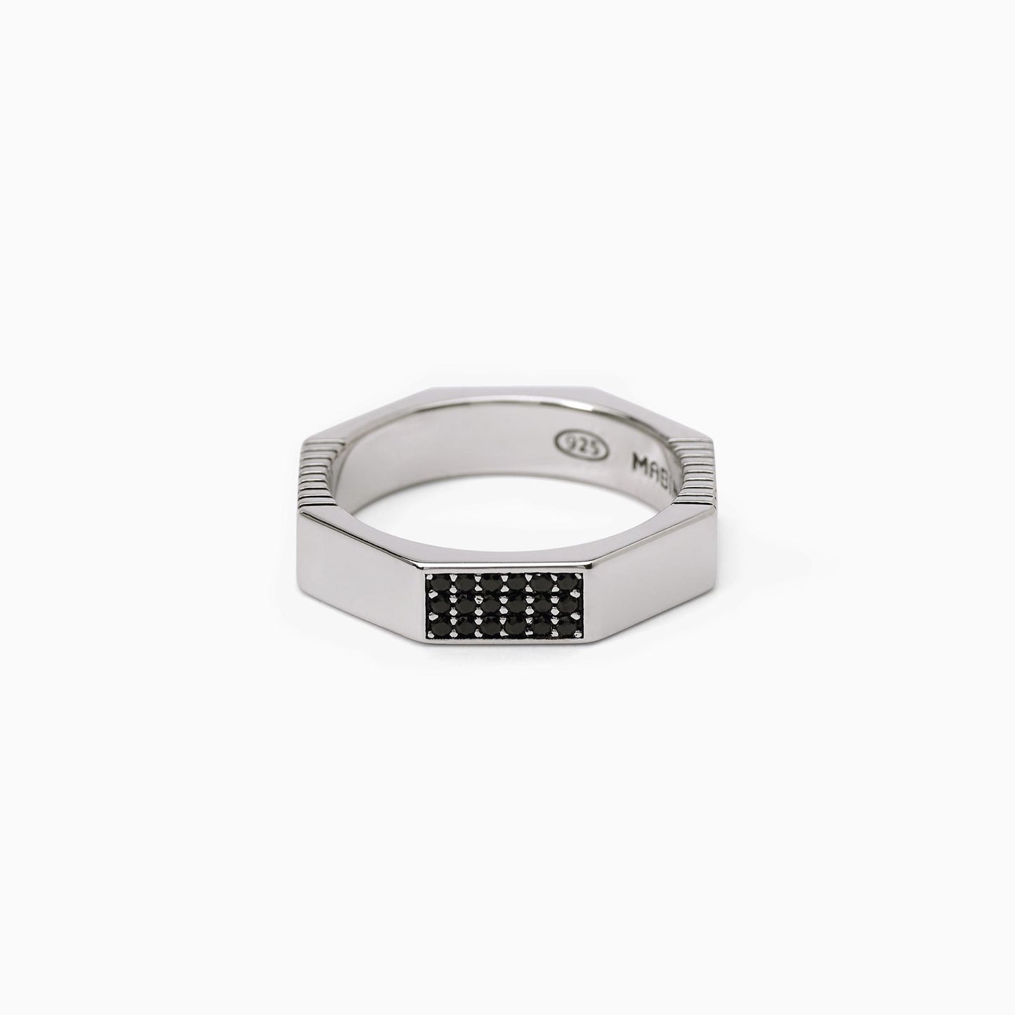 MABINA UOMO - Anello Ottagonale