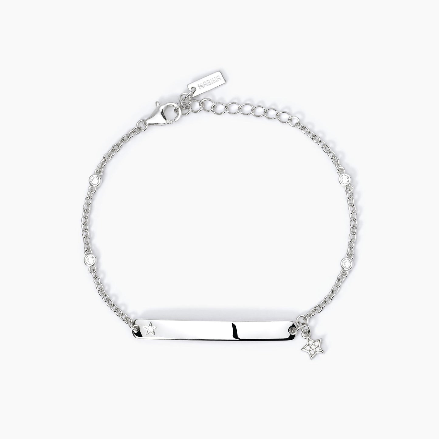 MABINA - Bracciale Targhetta Stella
