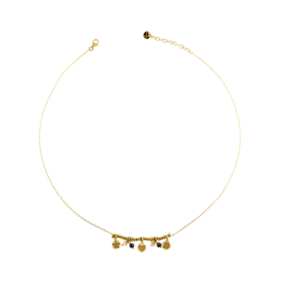 RUE DES MILLE - Girocollo Pietre e Medagliette Pendenti