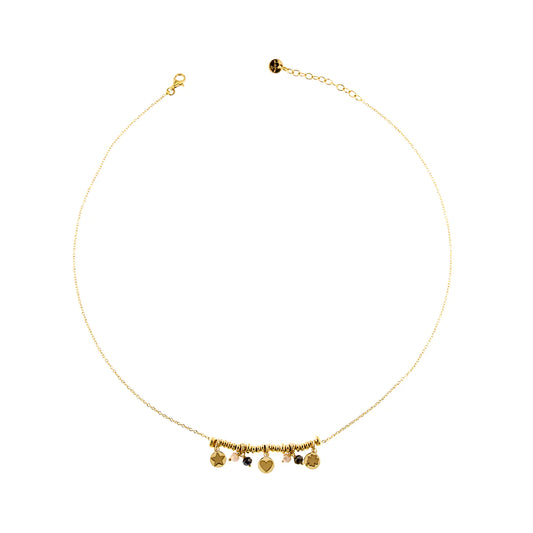 RUE DES MILLE - Girocollo Pietre e Medagliette Pendenti