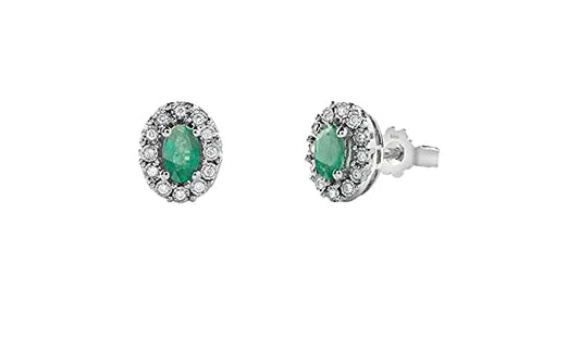 BLISS - Diamonds and Emeralds Earrings