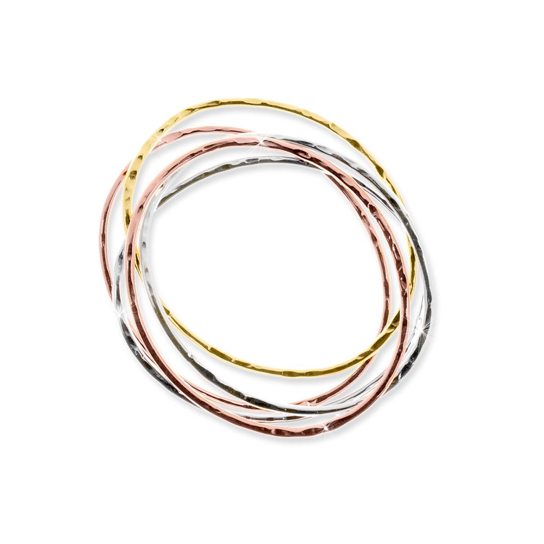 UNOAERRE - Tris Bronze Rigid Bracelet