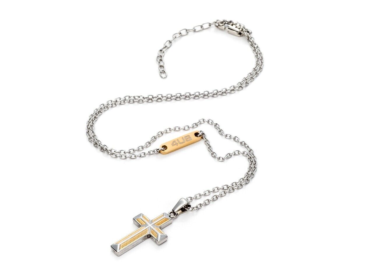 4US CESARE PACIOTTI - Collana Acciaio Croce