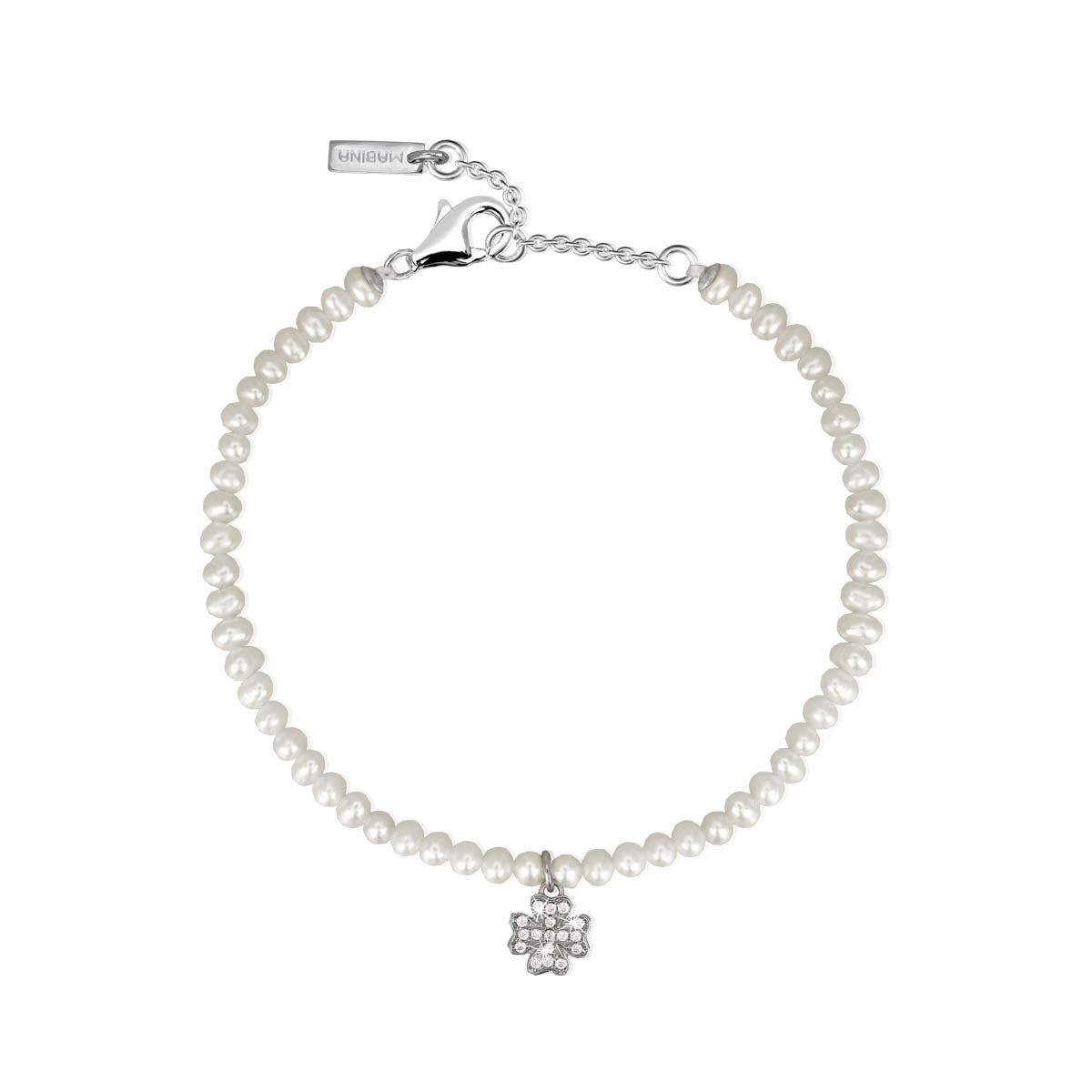 MABINA - Bracciale Perle Quadrifoglio