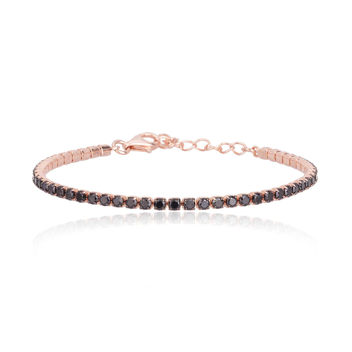 MABINA - Bracciale Tennis Rose Black