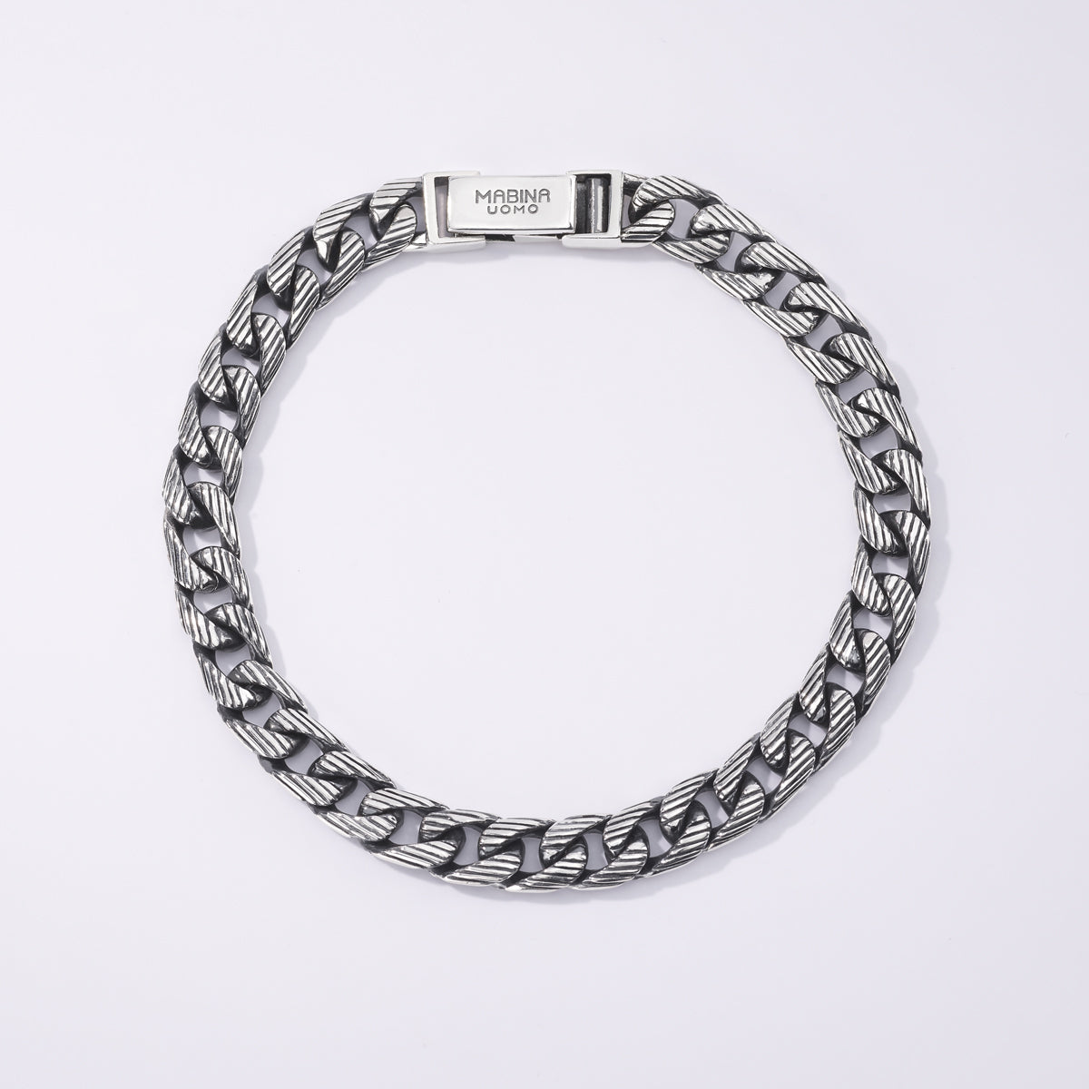 MABINA UOMO - Groumette striped bracelet