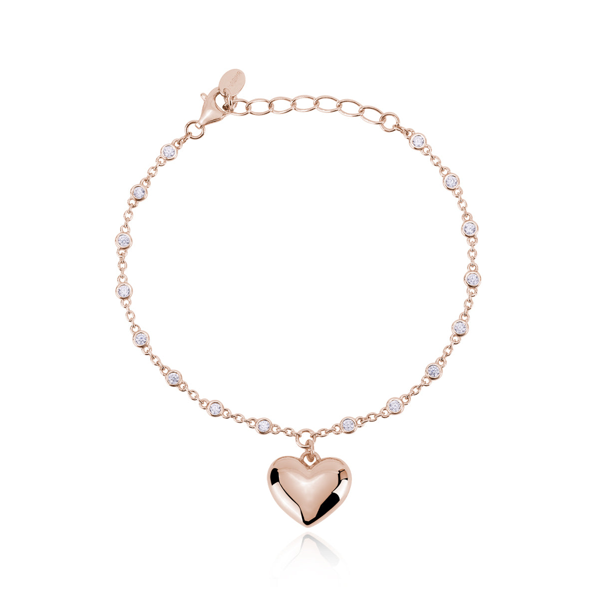 MABINA - Bracciale Cuore Rose