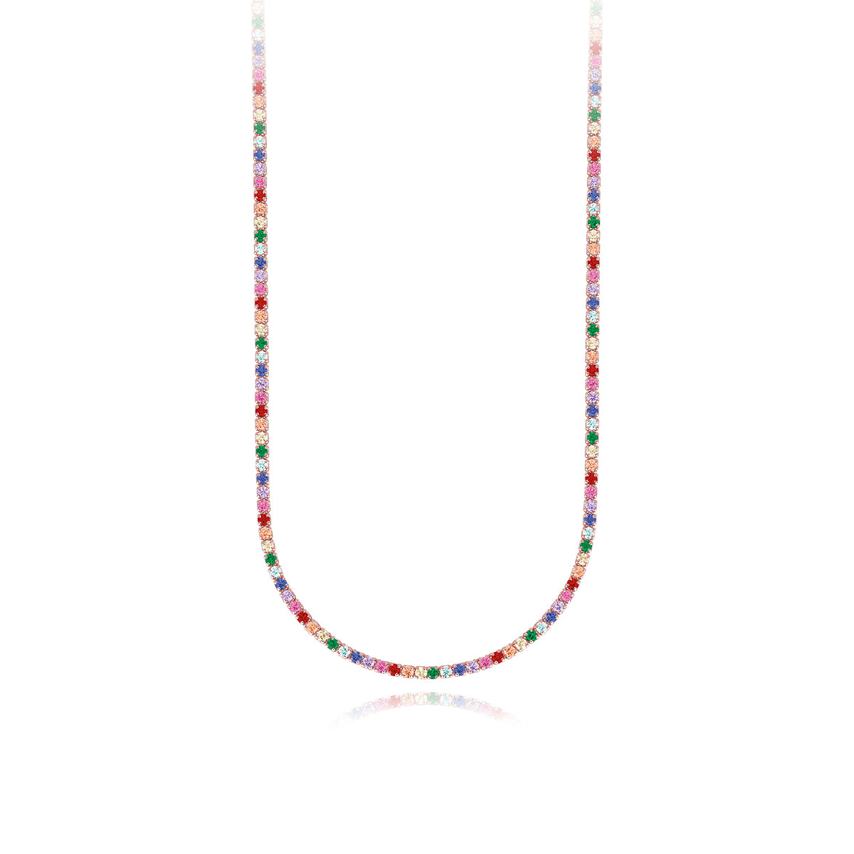 MABINA - Collana Tennis Multicolor
