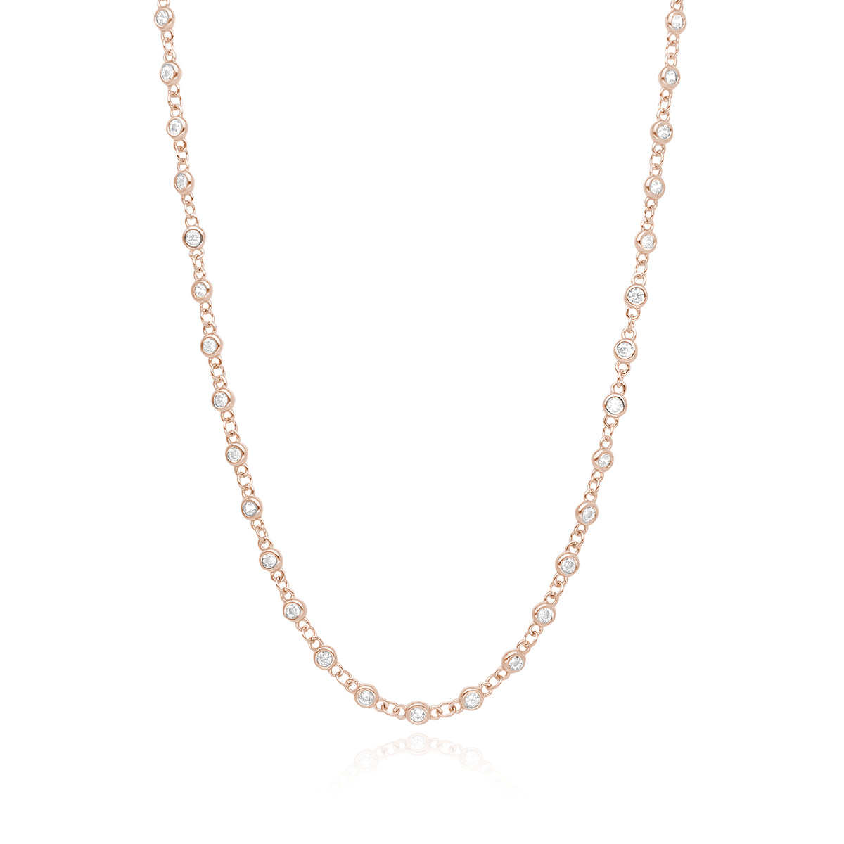 MABINA - Collana Punti Luce Rose