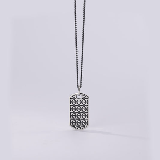 MABINA UOMO - Collana Piastra a Rombi