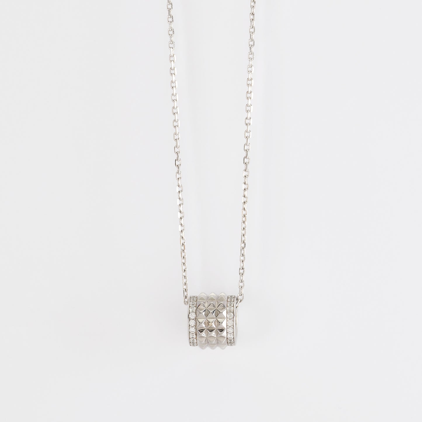 MABINA - Necklace with Studs Cylinder