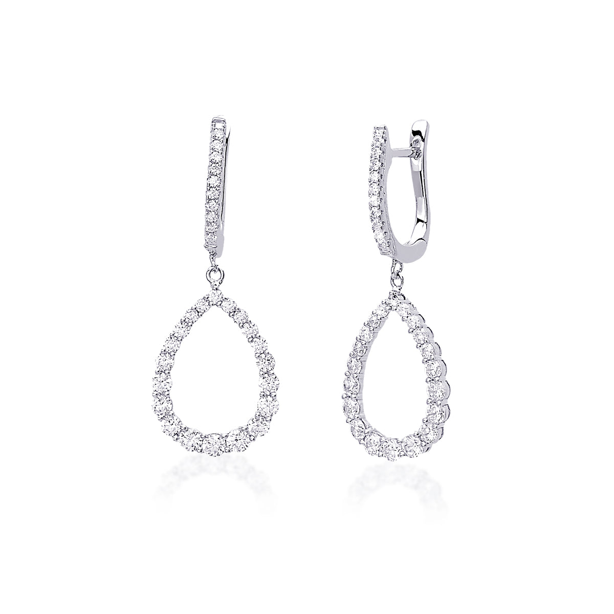 MABINA - Orecchini Pendente a Goccia con Zirconi