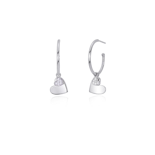 MABINA - Orecchini Pendenti con Cuori