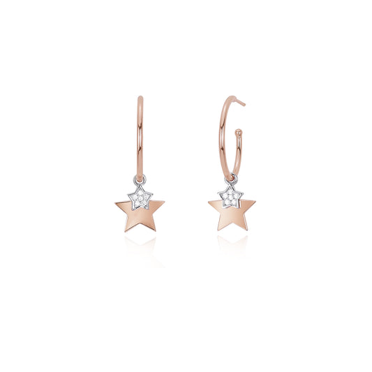 MABINA - Orecchini Pendenti con Stelle