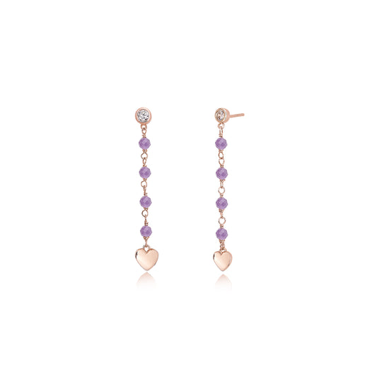 MABINA - Orecchini con Ametista