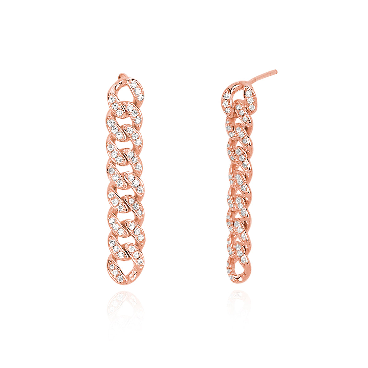 MABINA - Groumette Rose earrings