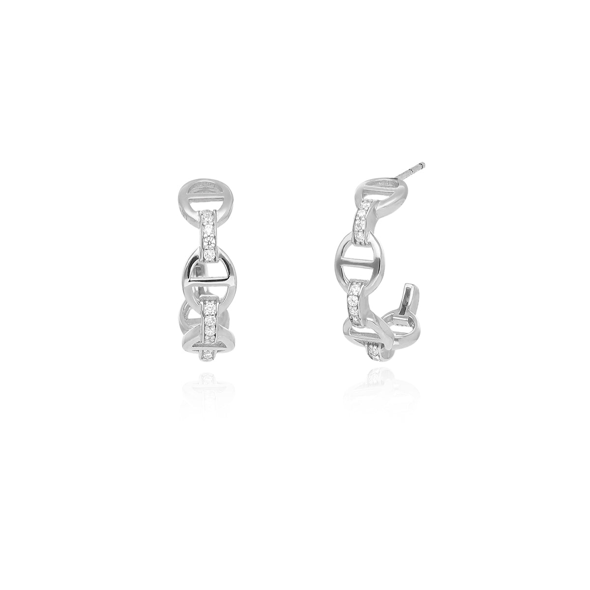 MABINA - Orecchini a Cerchio Traversino