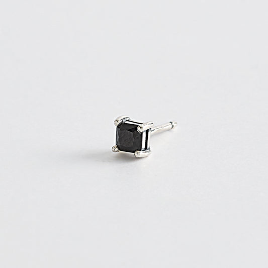 MABINA MAN - Mono-Earring with Black Zircon