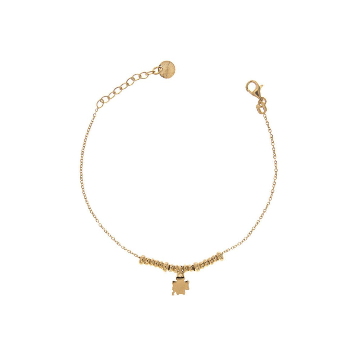 RUE DES MILLE - Four-leaf clover micro rings bracelet