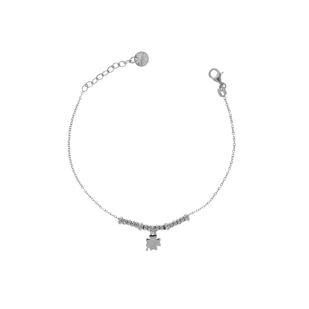 RUE DES MILLE - Four-leaf clover micro rings bracelet