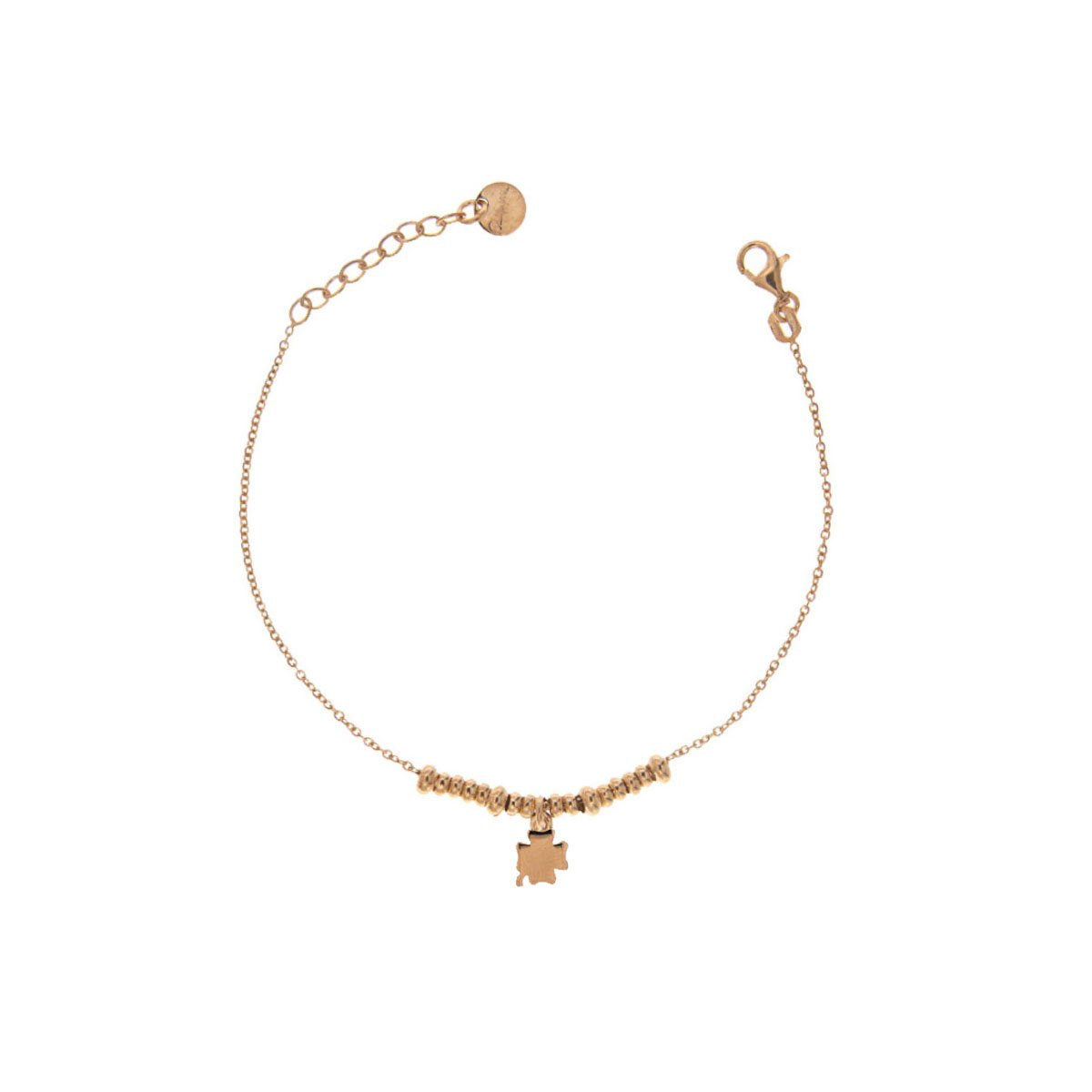 RUE DES MILLE - Four-leaf clover micro rings bracelet