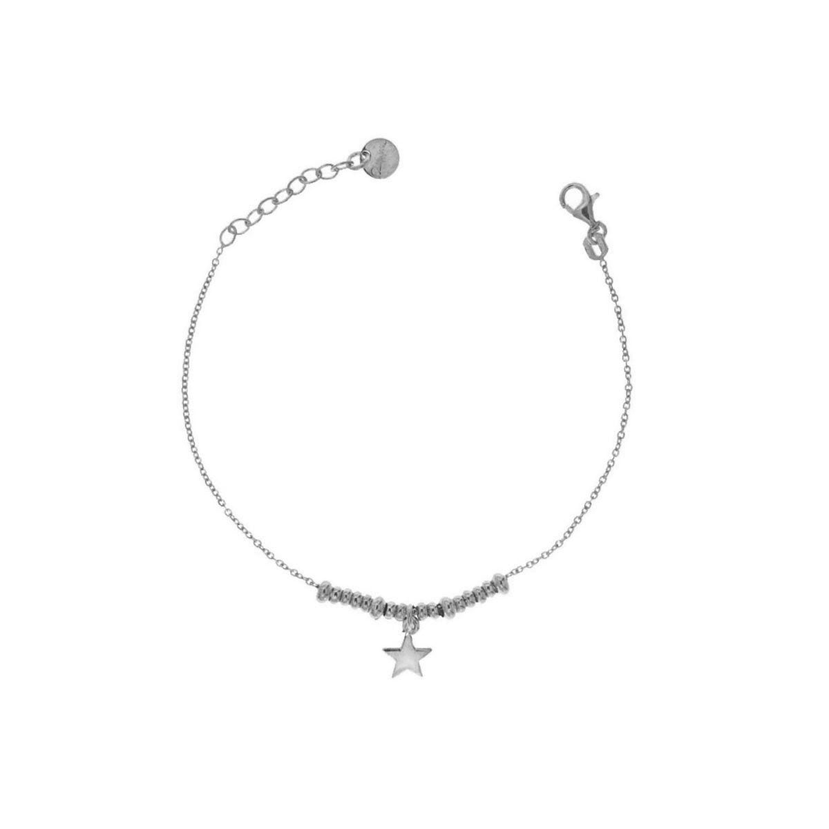 RUE DES MILLE - Bracciale micro anelli Stella