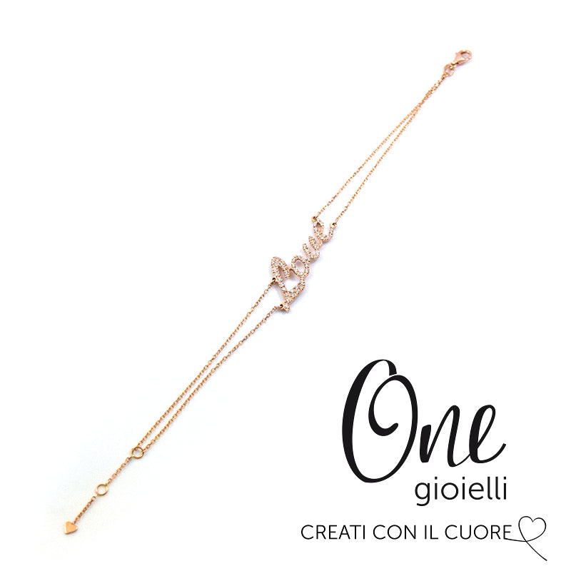 OneGioielli - Bracciale LOVE con diamanti