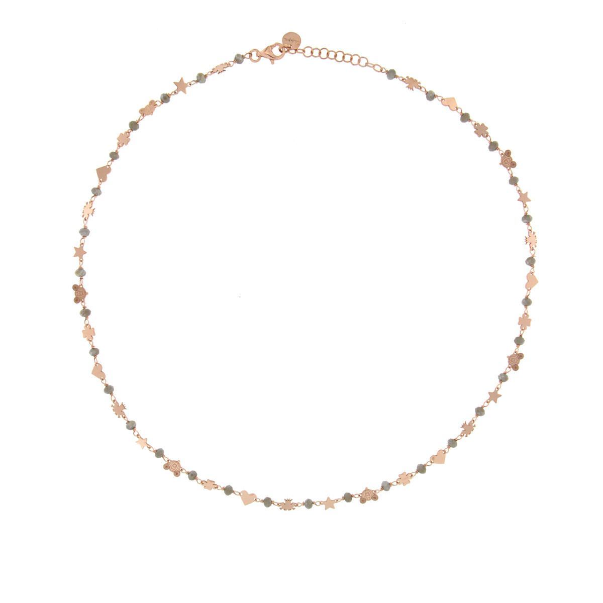 RUE DES MILLE - Collana Con Micro Pietre e Soggetti