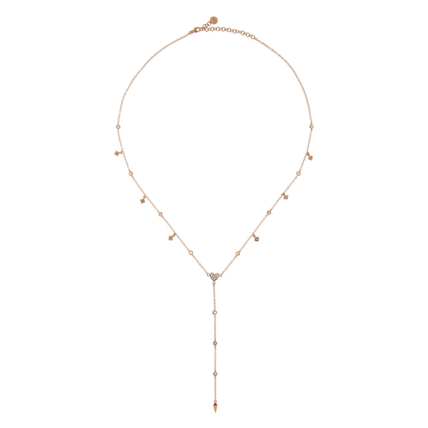 RUE DES MILLE - Collana Rosario con cuore