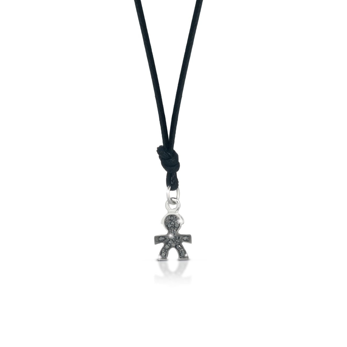 LeBebè - Ciondolo Bimbo Pavè nero