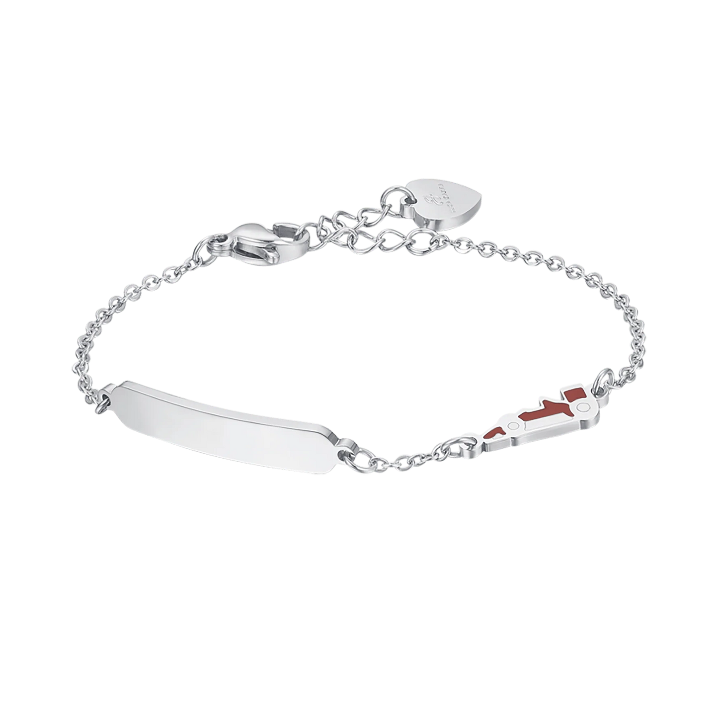 LUCA BARRA - Bracciale Acciaio Con Macchina