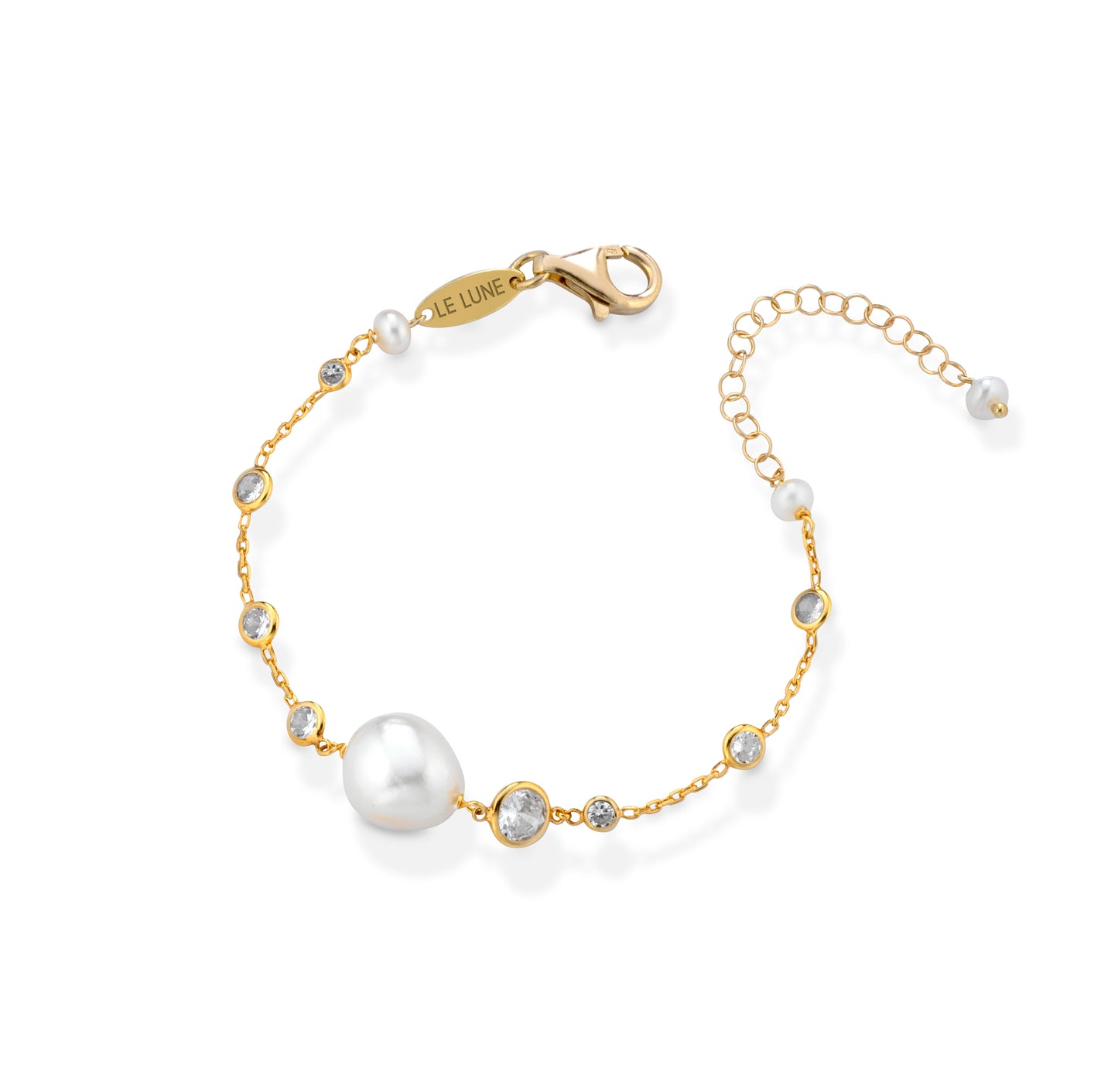 LELUNE - Bracciale con Perle Barocche