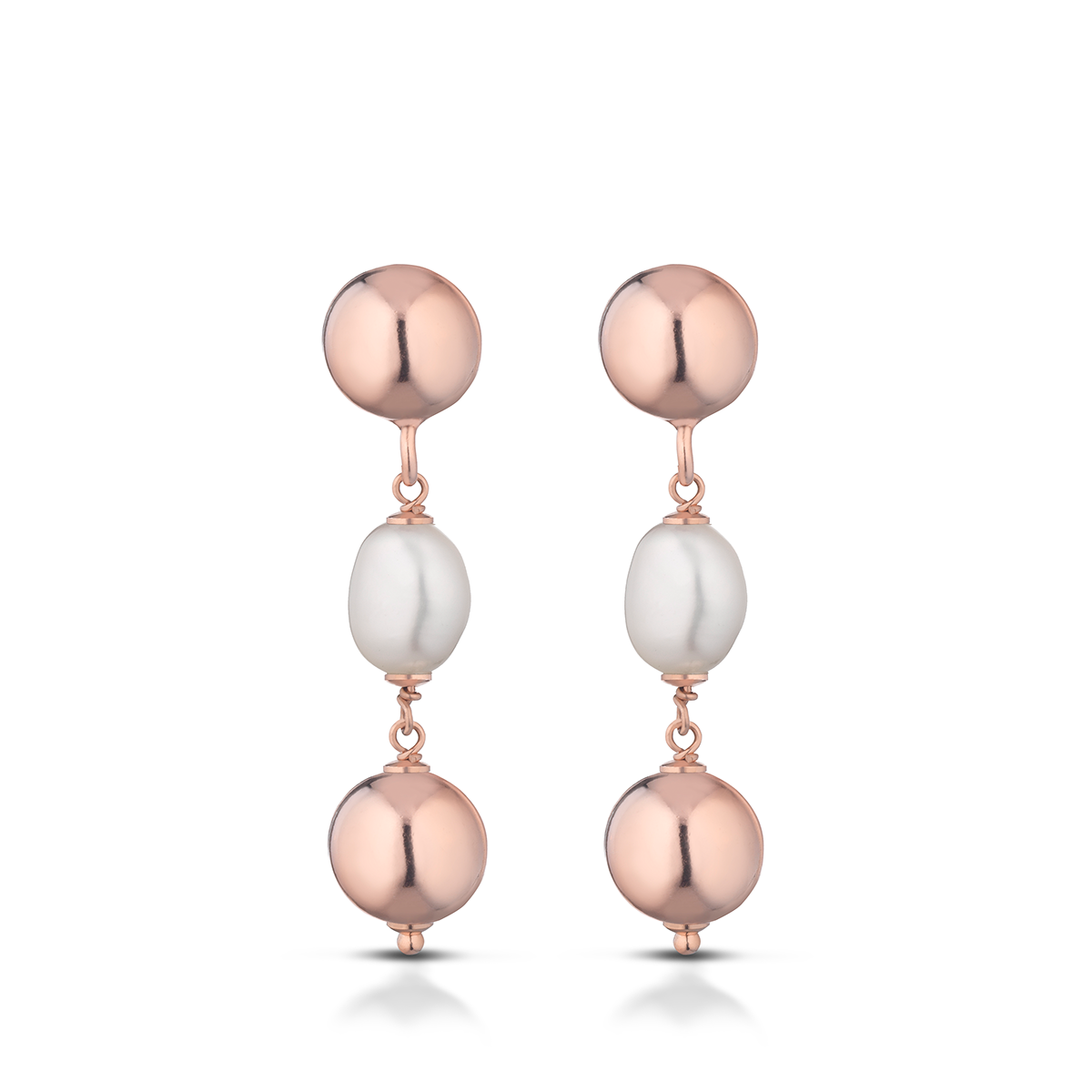 LELUNE - Silver and Pearls Earrings
