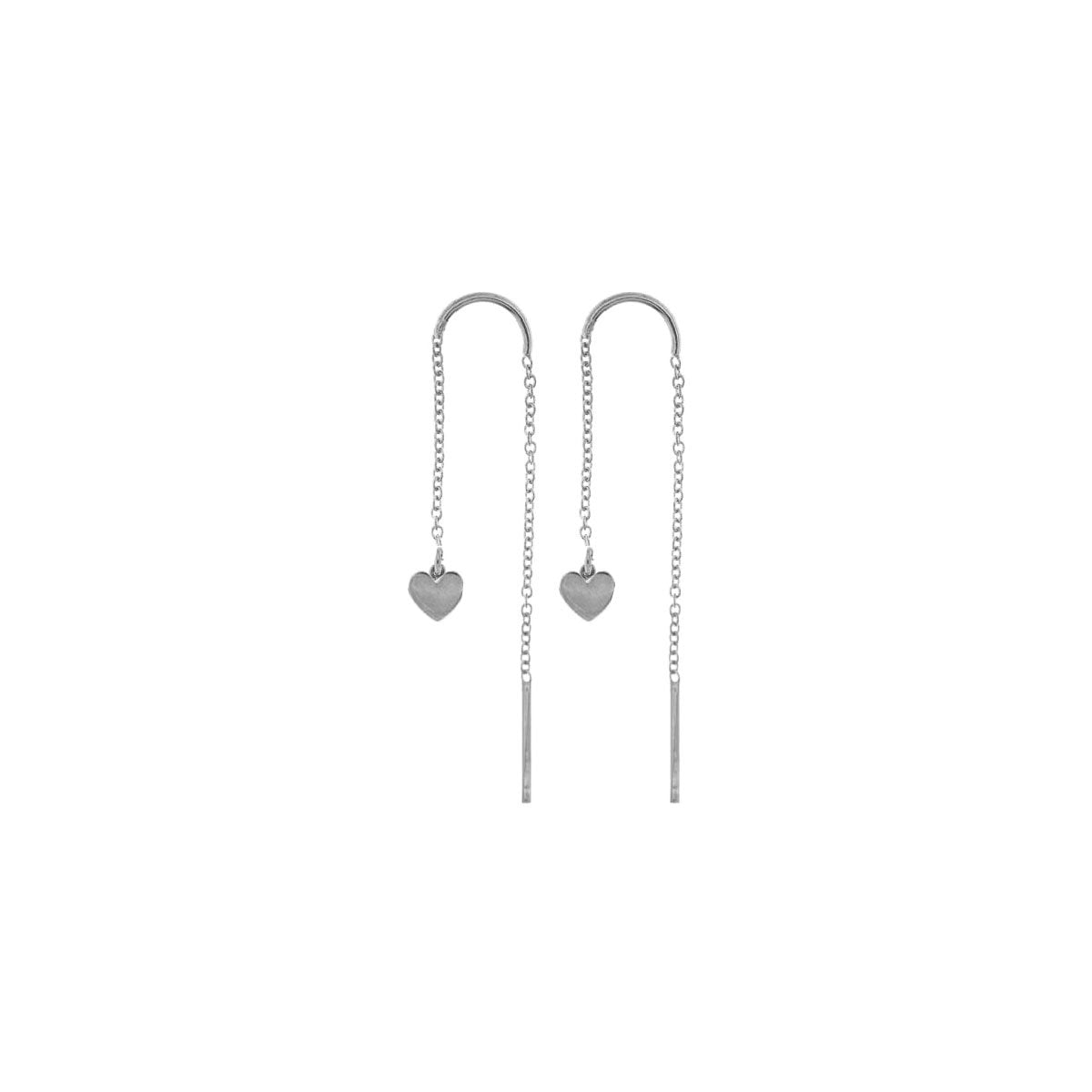 RUE DES MILLE - Earrings with Chain and Heart