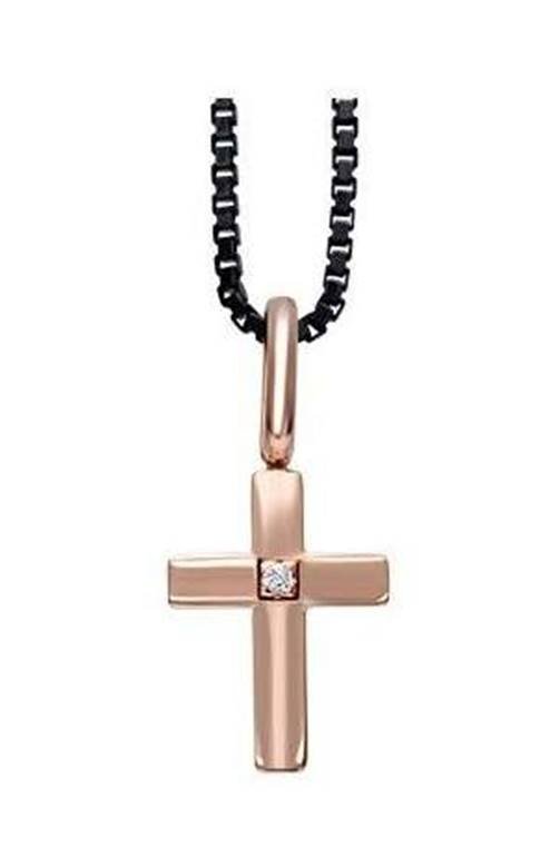 RECARLO - Collana con Croce e Diamante