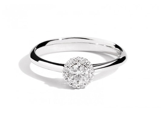 RECARLO - Anello Solitario con Diamante