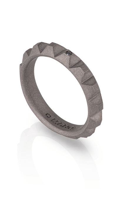 MANO - Anello Titanio, Brillante